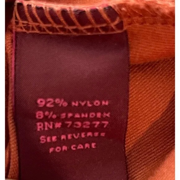 212 Collection Womens Scoop Neck T-Shirts 2-Pack Black & Orange Large - Picture 15 of 16